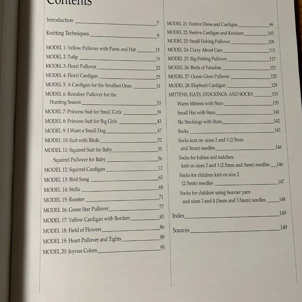 Small Sweaters Pattern Book